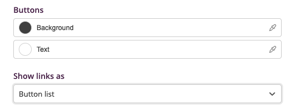 Content action: Buttons
