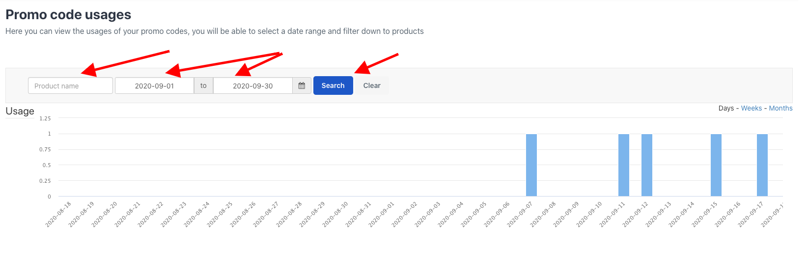How to view your promo code usage
