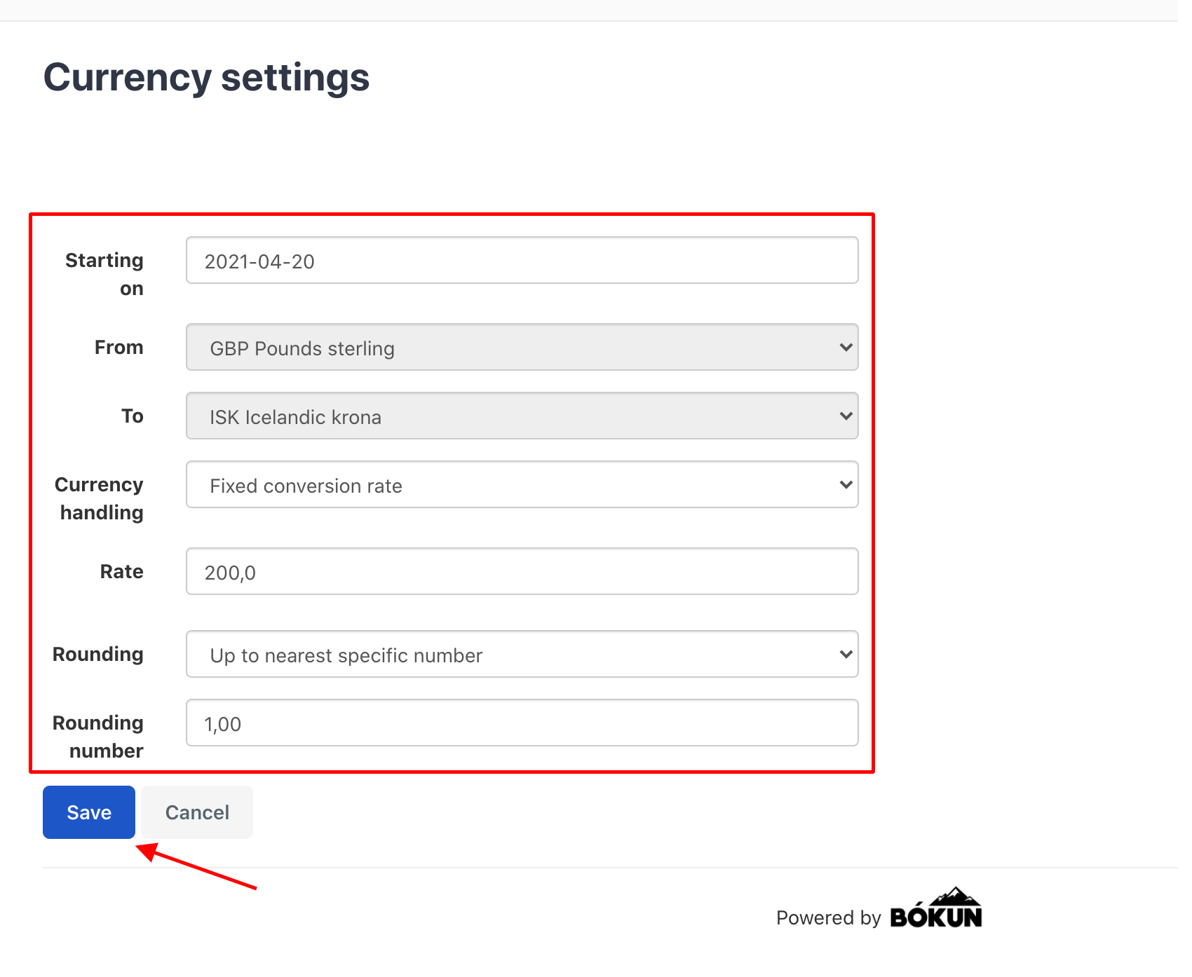 Currency settings: How to add your own fixed currency exchange rate | Help  Center