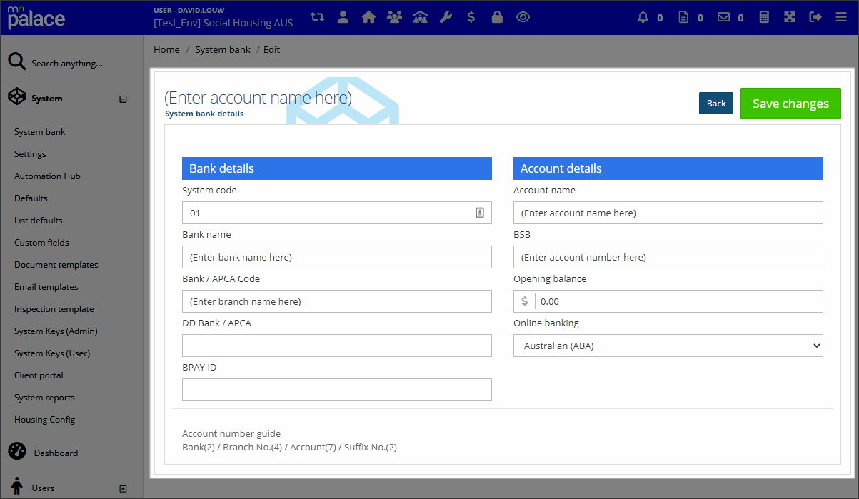 Configure BPAY