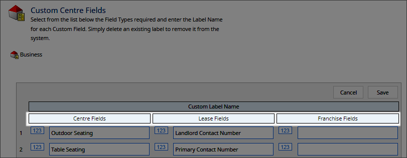 Create and edit custom fields
