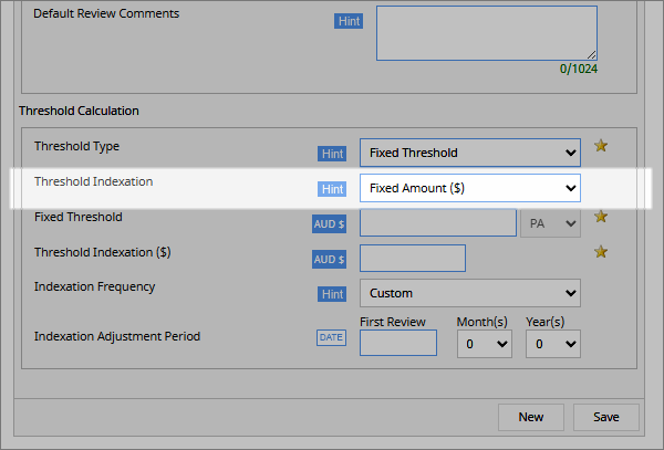Threshold Rate Bank Understand conditional charge credit
