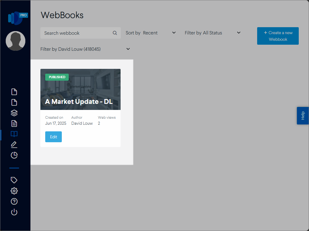 Create webbooks
