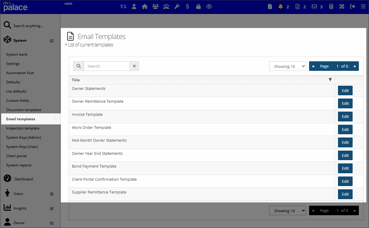 Email Template Storage Examples Configure email templates