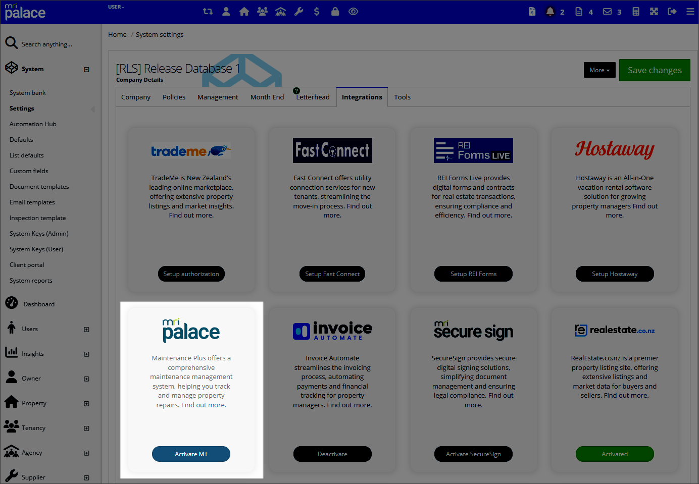 Pro Maintenance Plus Integrate with Maintenance Plus