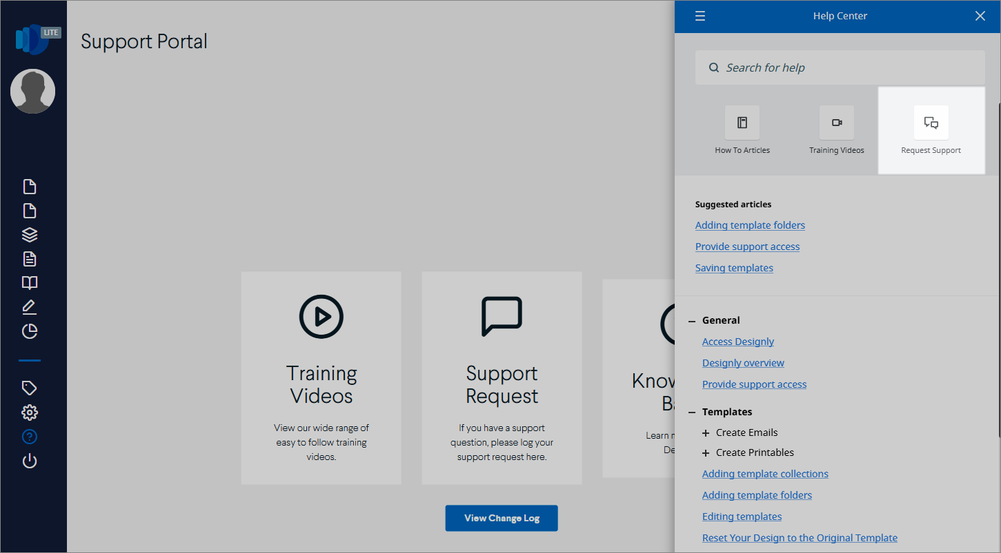 Contact support and access learning resources