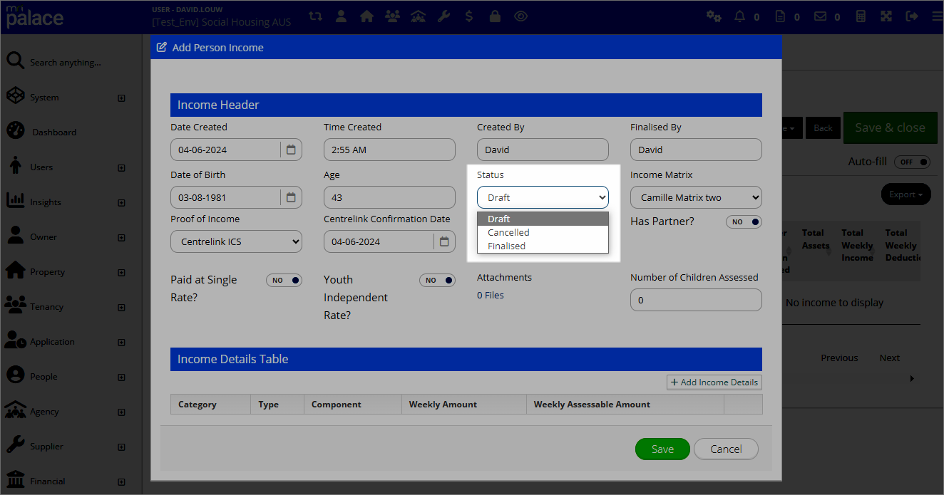 Add person income details for social housing providers (AUS)