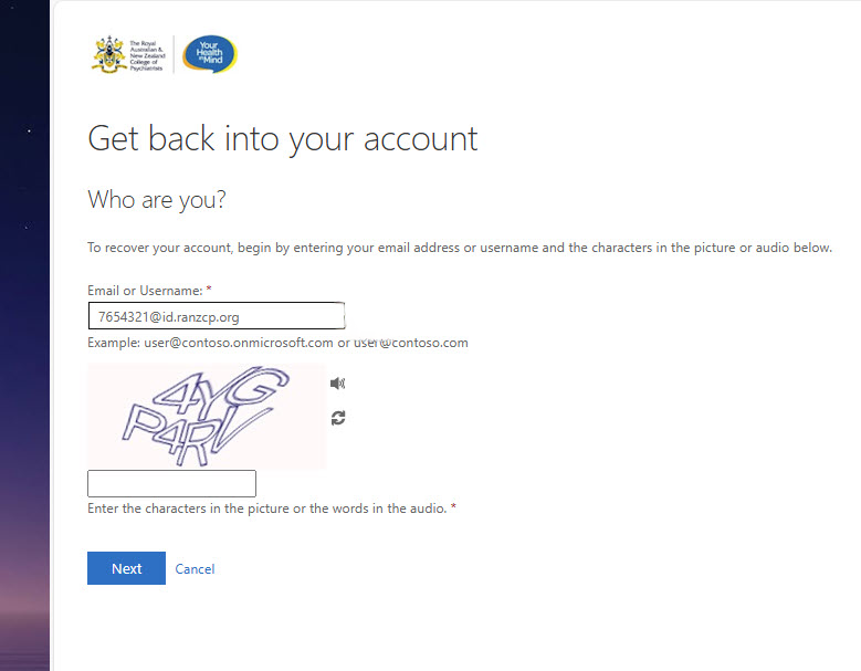 Step by step guide to signing in for the first time | RANZCP