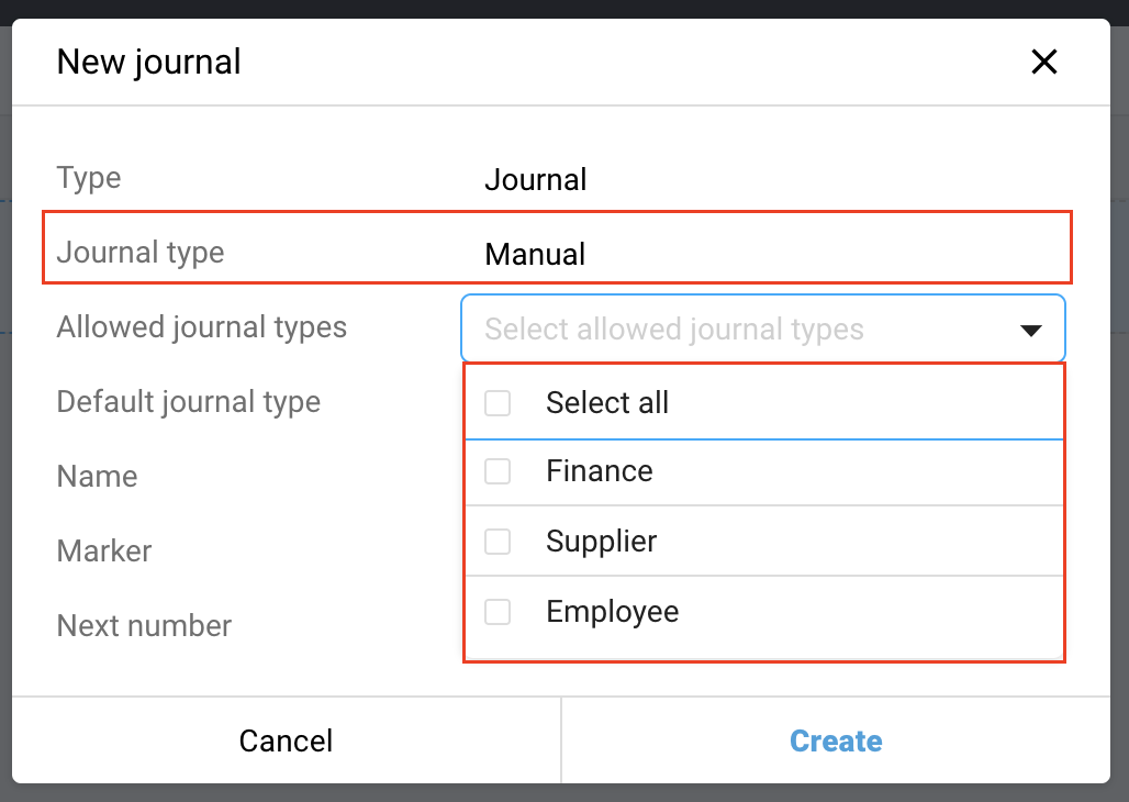 Create a journal
