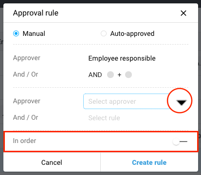 How to create approval rules