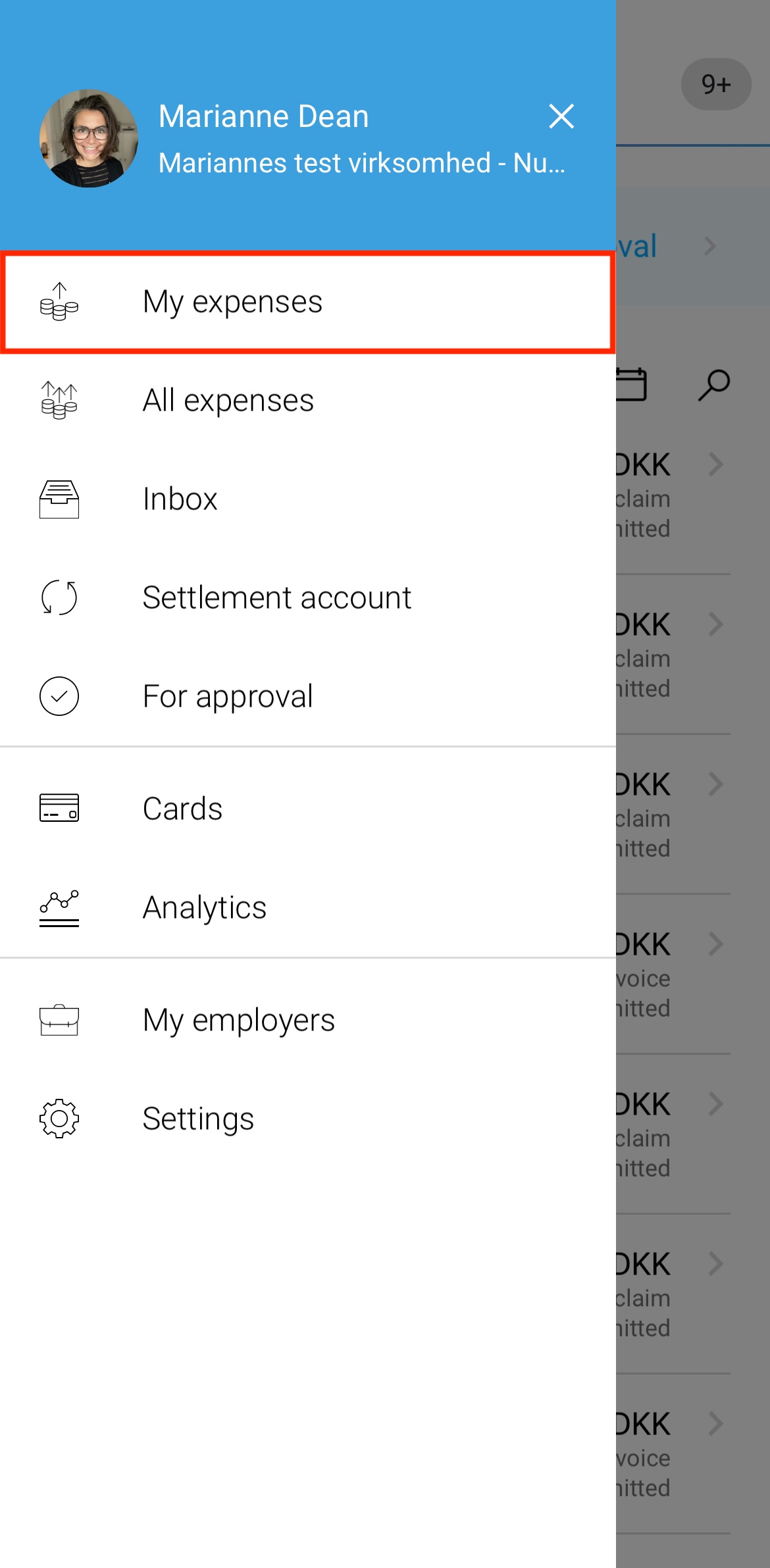 My expenses - Mobile app