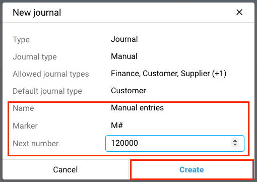 Create a journal