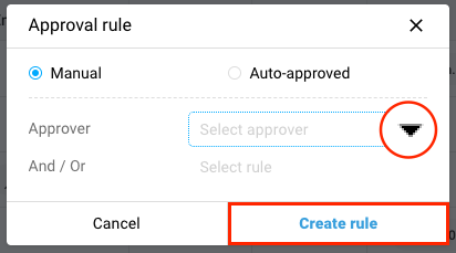 How to create approval rules