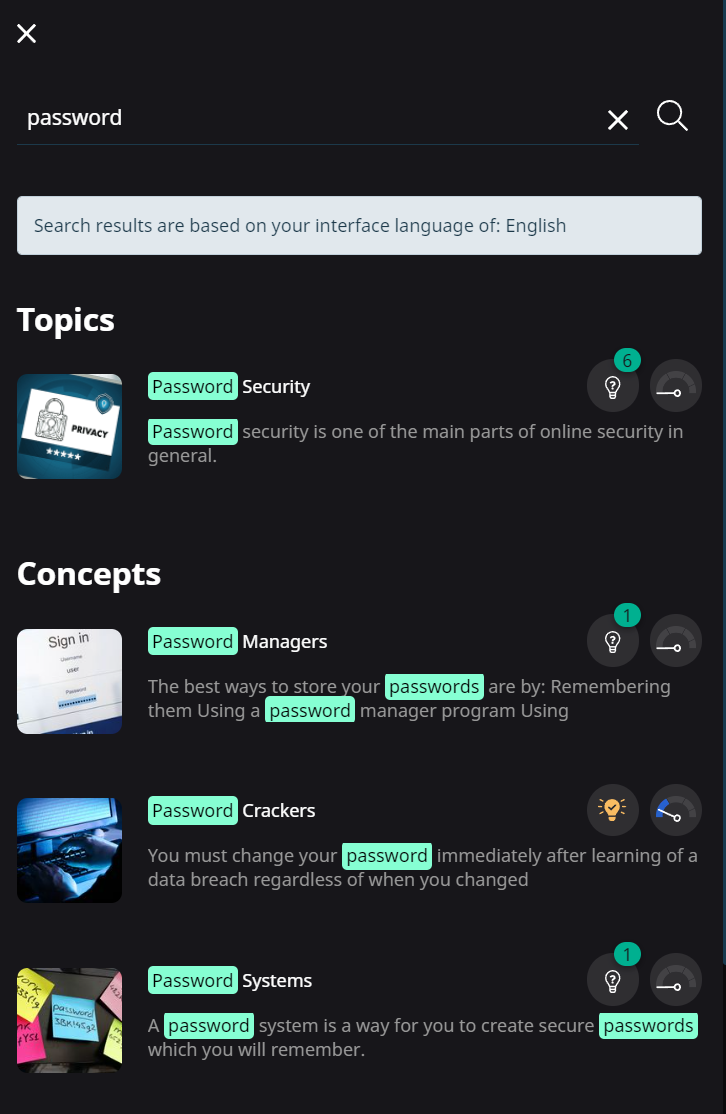 Learning Search Learner Experience: Searching for Content