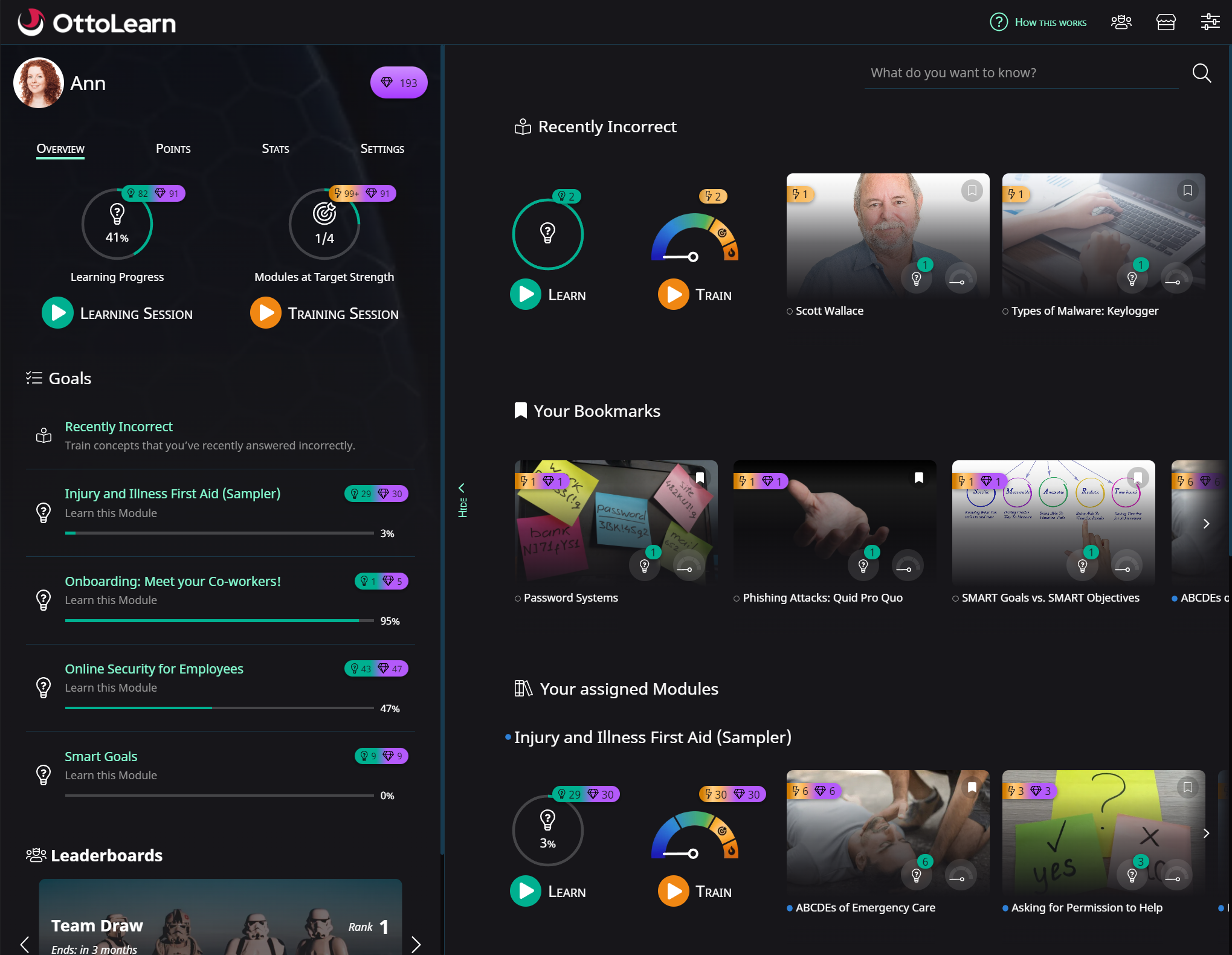 The Learner Interface