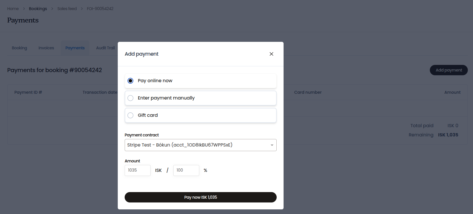 Booking Computer Pay Image How to add payments to an existing booking