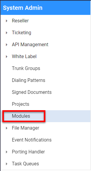Contact Center - Install or Uninstall Modules