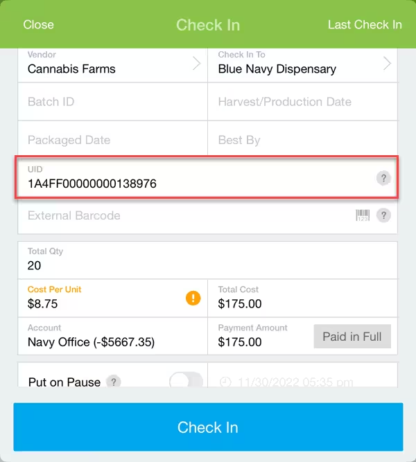 Package Control For Non-Metrc Products (on iPad)