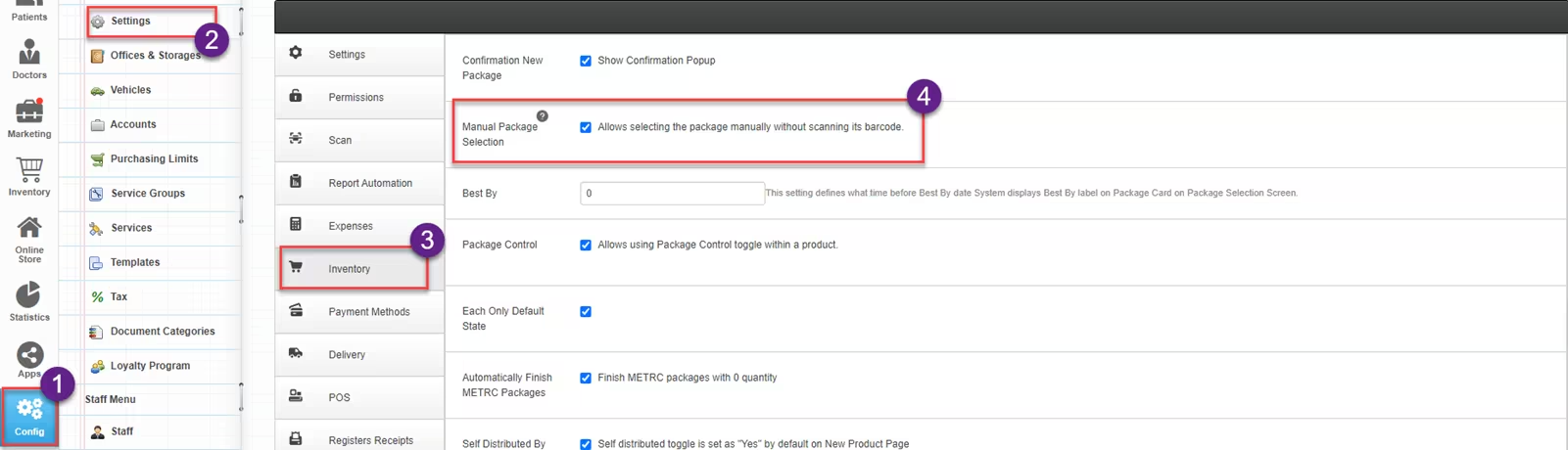Package Control For Non-Metrc Products (on iPad)