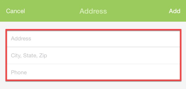 How to Add and Select Delivery Address