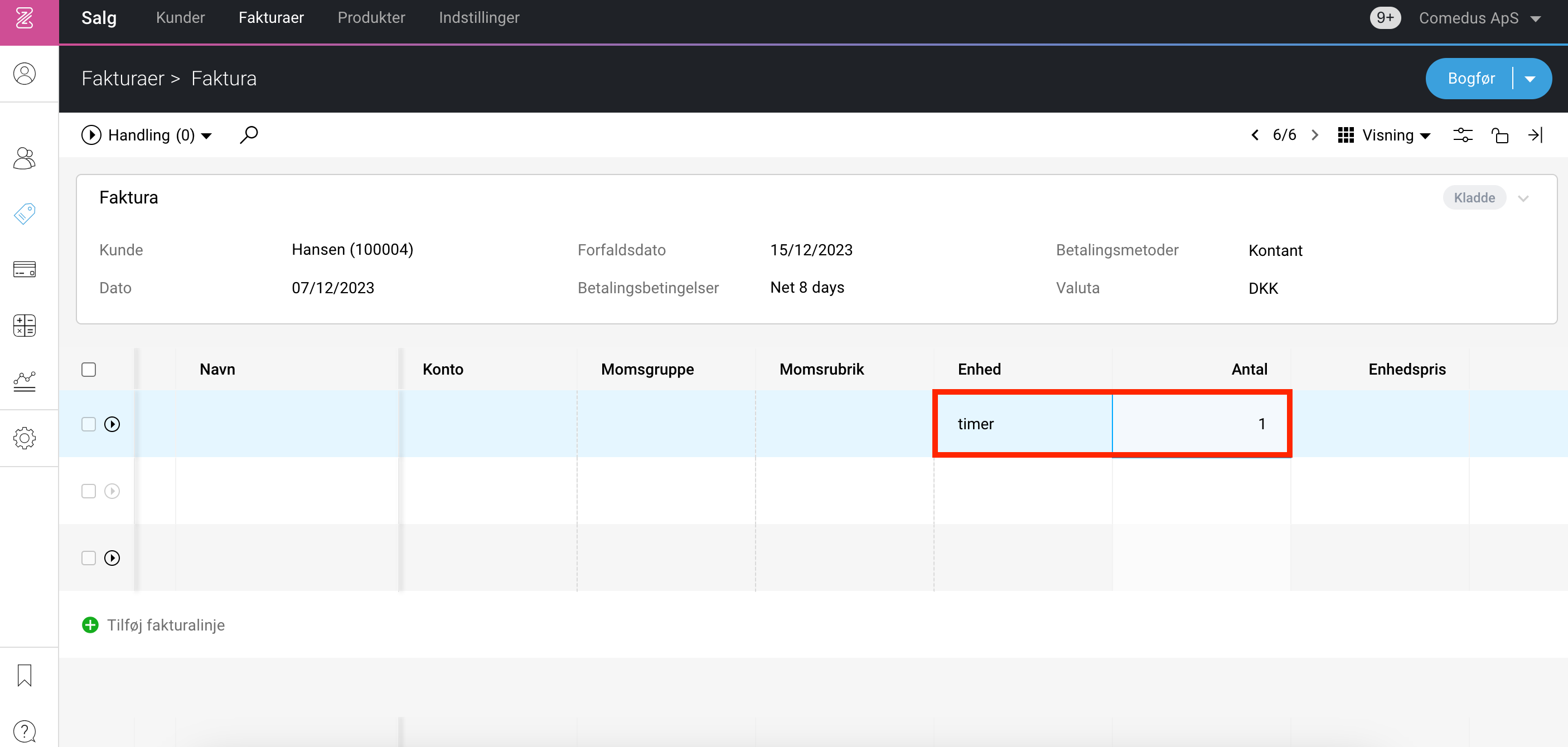 Sadan Numbers Sådan opretter, bogfører og sender du salgsfakturaer i Numbers i ét ...