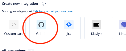 GitHub integration