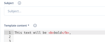 Examples of commonly used formatting options