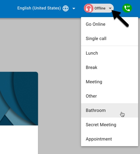 Call Center Agent Status