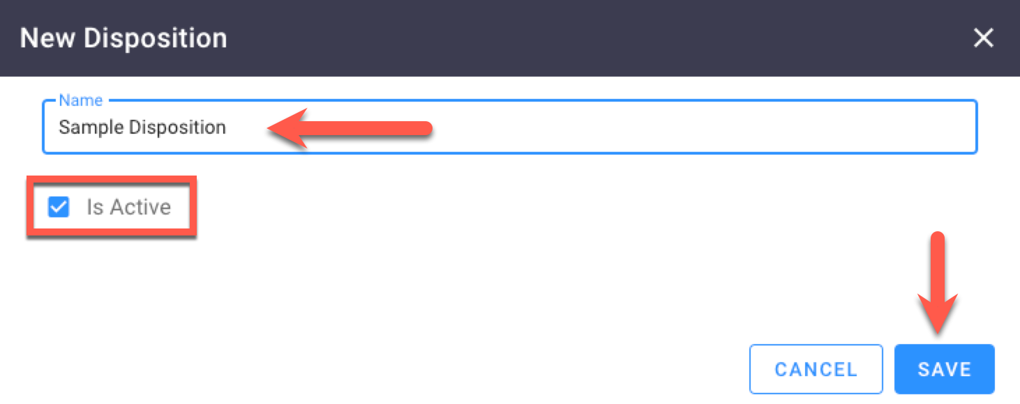 Check Disposition Create and Configure Dispositions in the Contact Center