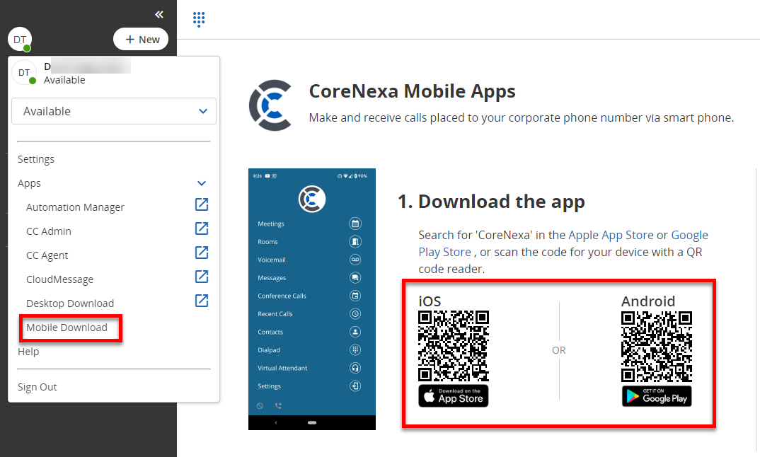 CoreNexa Mobile App User Guide
