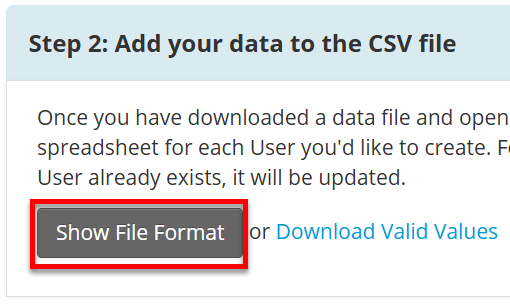 Csv Edi File Format Bulk Import and Update Customer Users