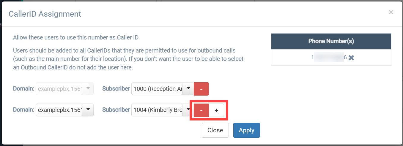 Phone Numbers Portal