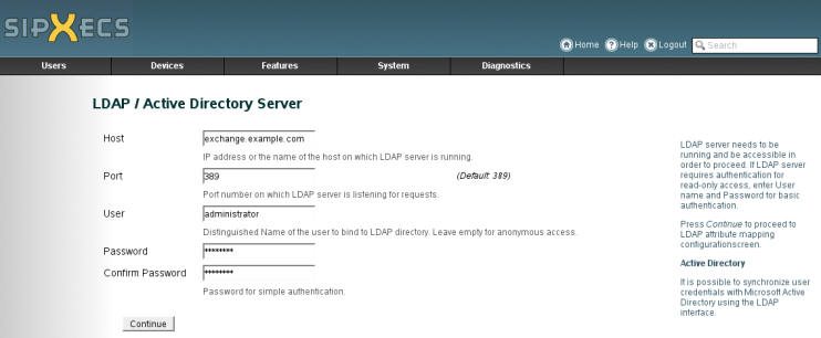 System: Integration with Microsoft Active Directory and Exchange 2007