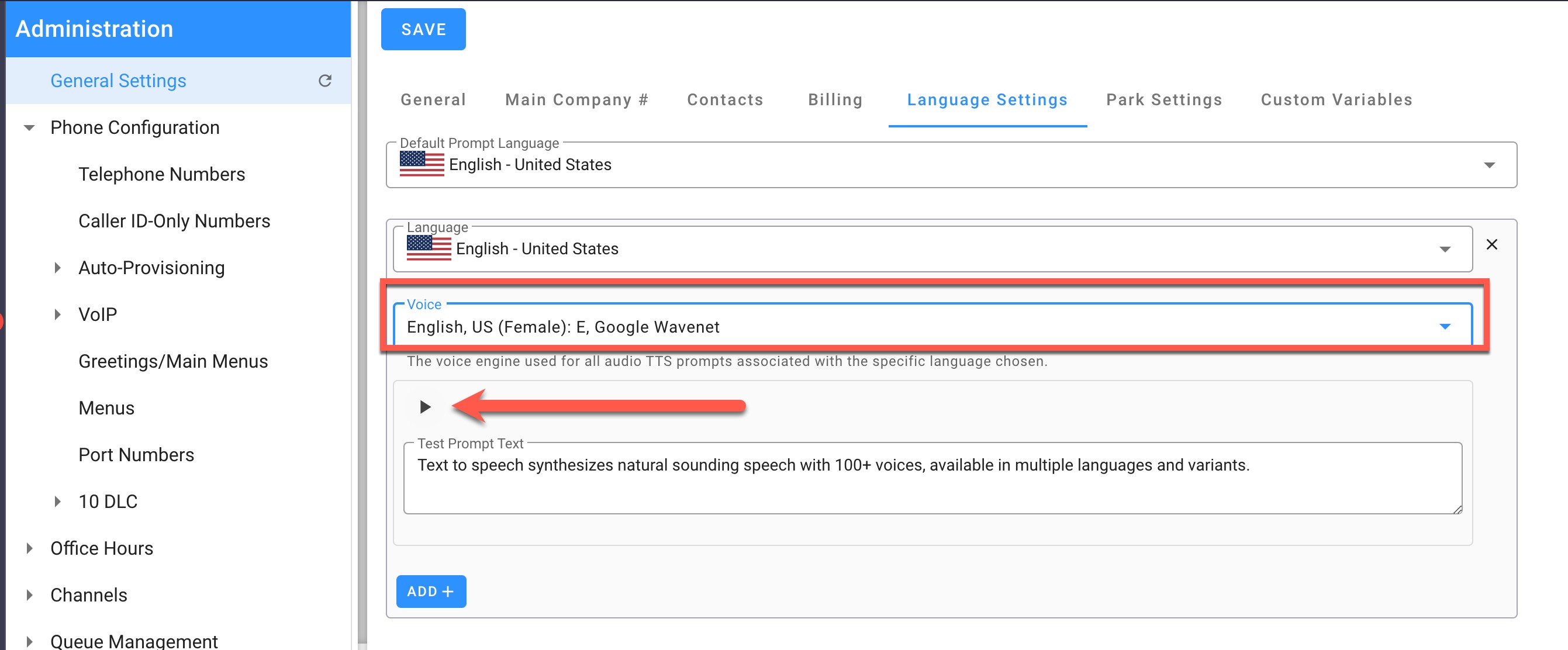 Configure Text-to-Speech (TTS) for the Contact Center