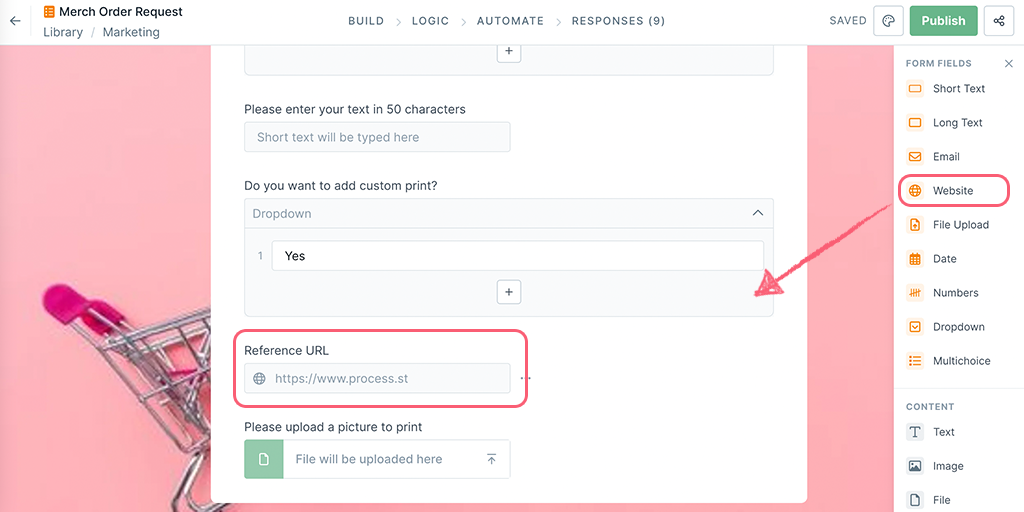 How to use Form Fields in a Form