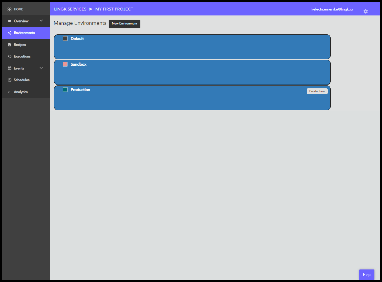 Configure Environments