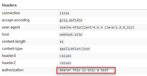 HTTP connector setup guide - authentication with headers