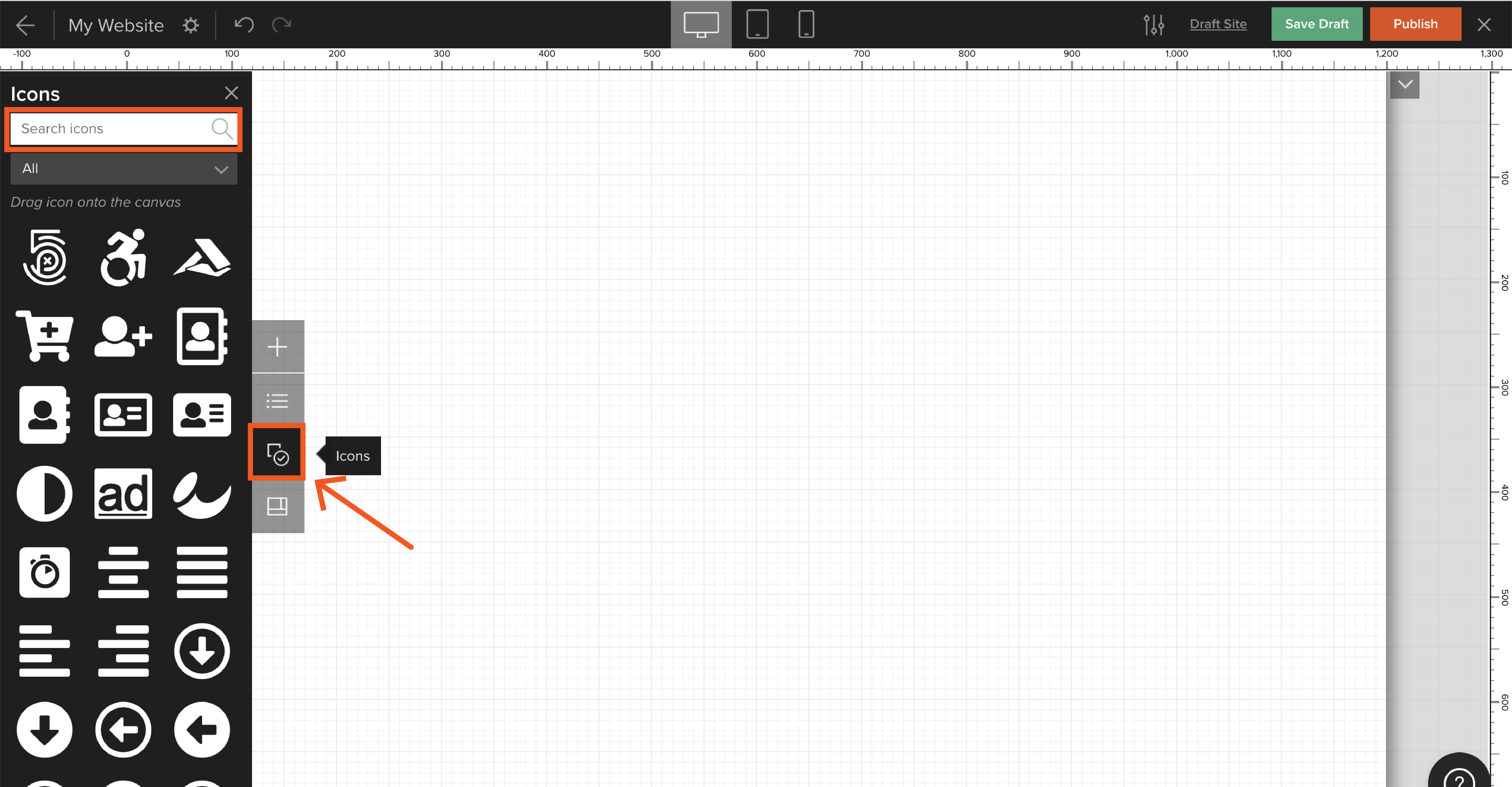 Adding icons