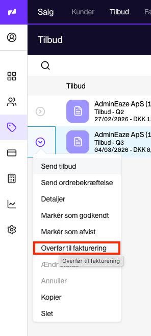 Sadan Numbers Sådan sender du tilbud i Zenegy Numbers