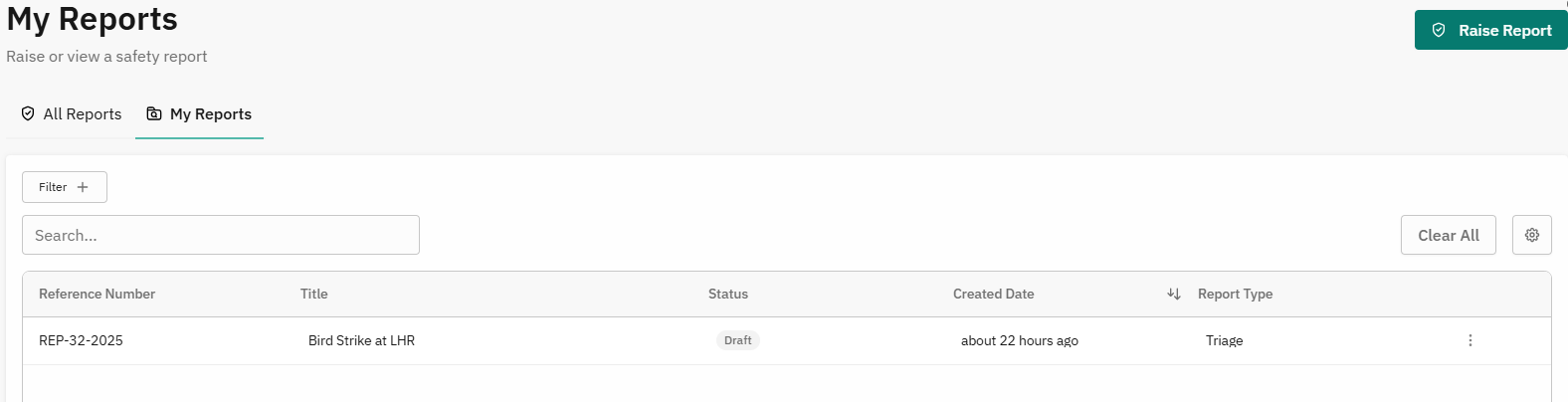Working with Draft Reports