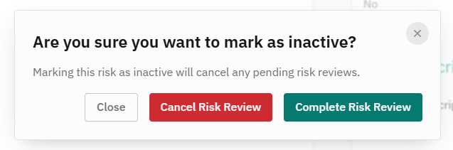 Active / Inactive Risks