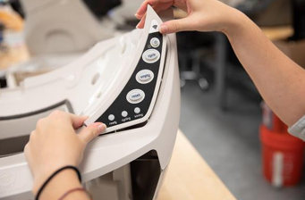 Separating the control panel cover