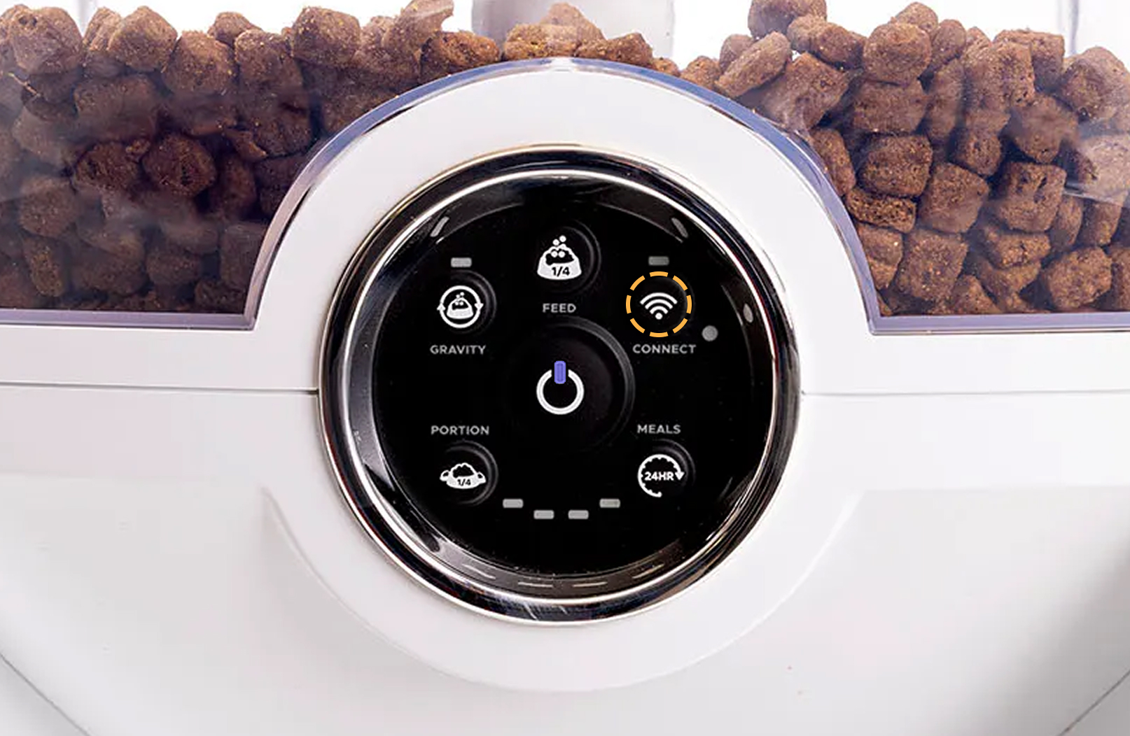 Feeder-Robot Connect button off