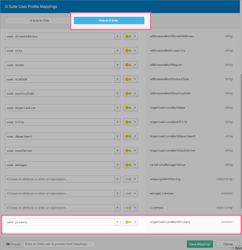 Okta to Google Workspace Provisioning