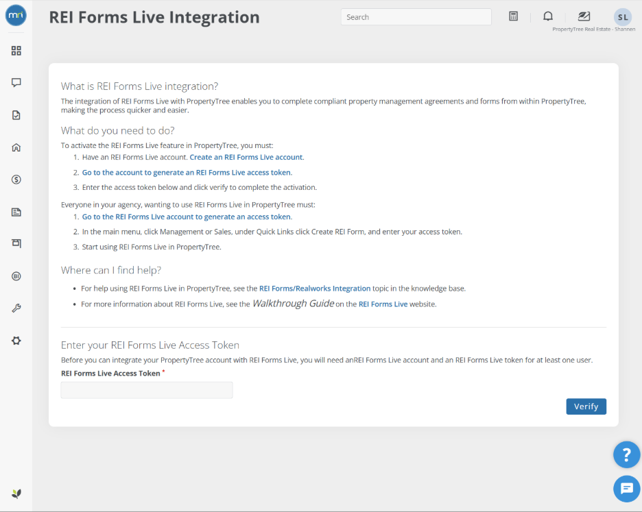Integrate with REI Forms Live / Forms Live
