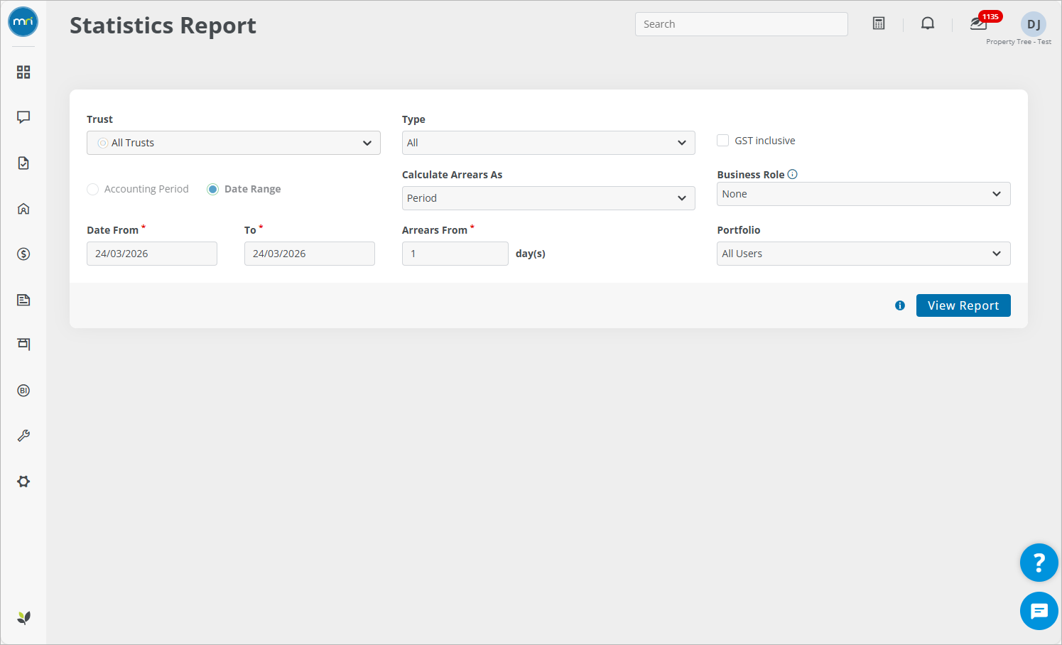 Generate the Statistics Report