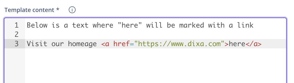 Examples of commonly used formatting options