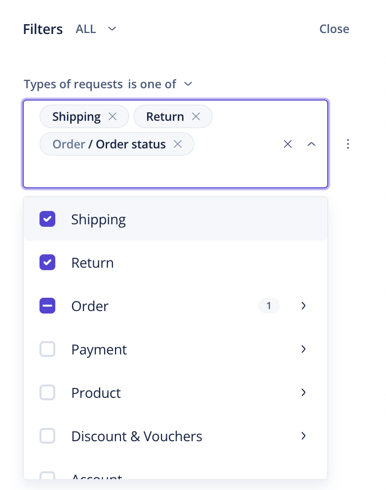 Search & API access for custom attributes