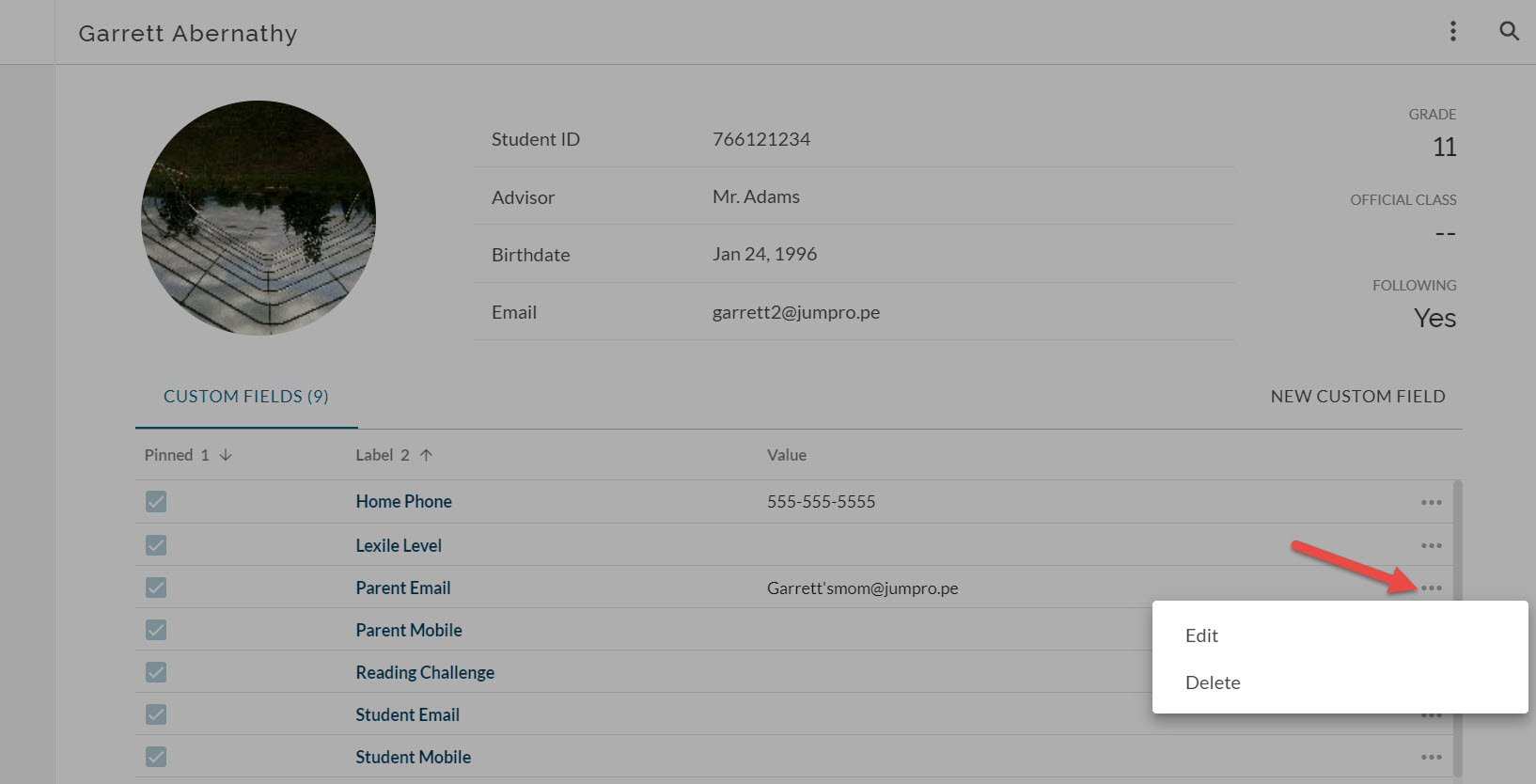 How To Import and Edit Information in Student Custom Fields