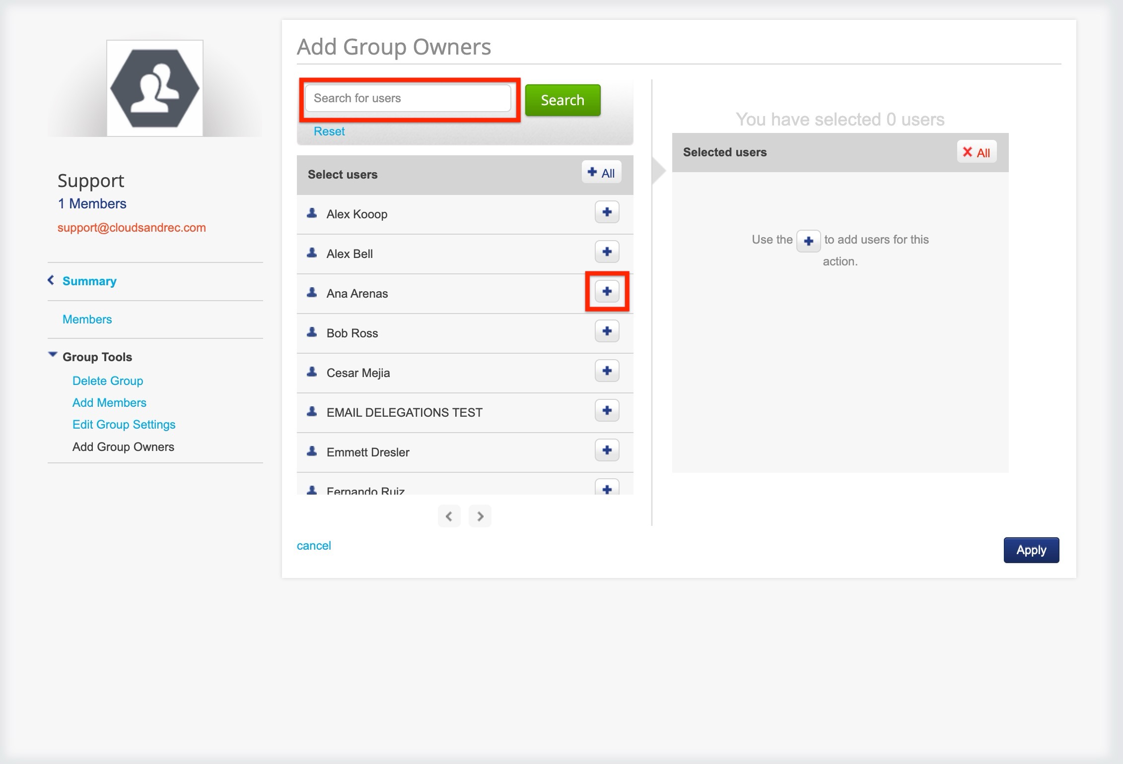 Add Members to a Group
